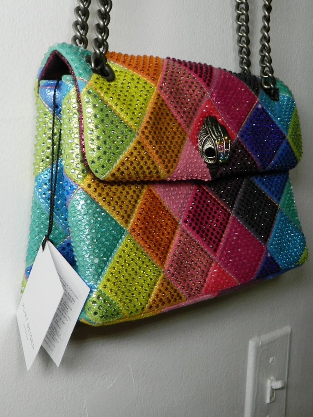 Kurt Geiger $268 Medium Kensignton Multi Fabric NWT! - Picture 4 of 6